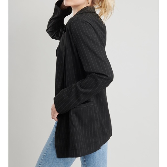 Oversized Pinstripe Blazer - Picture 3 of 5